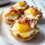 Biscuit Egg Cups With Bacon And Cheese Recipe