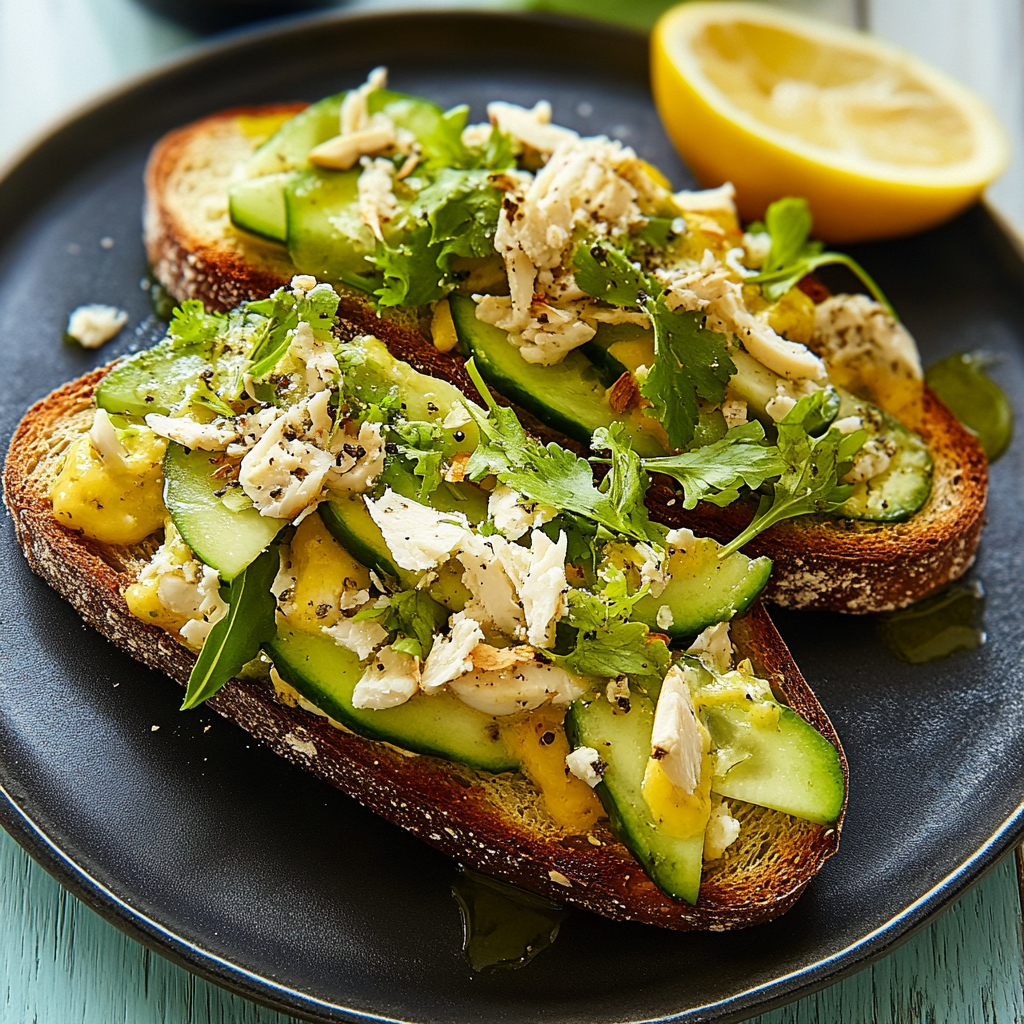 Cucumber Avocado Toast Recipe