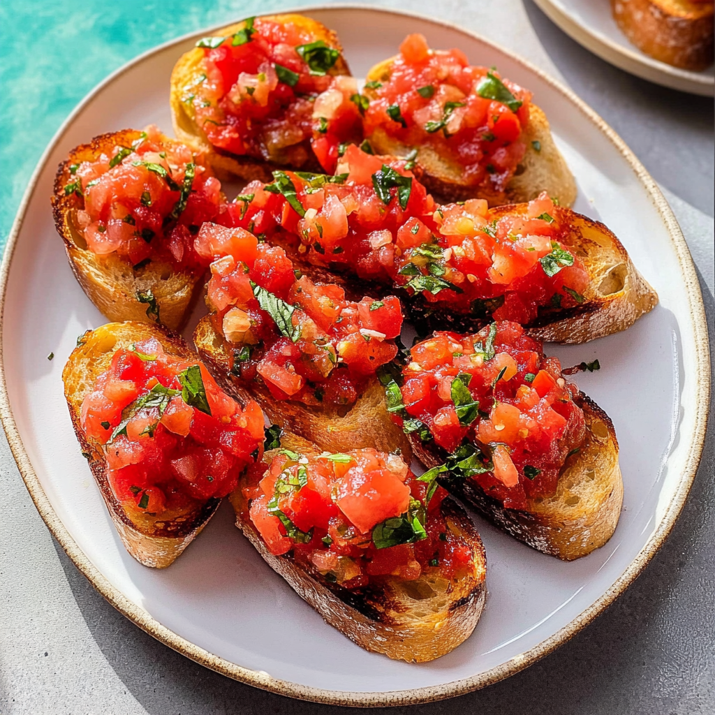 Bruschetta with Tomato & Basil Recipe