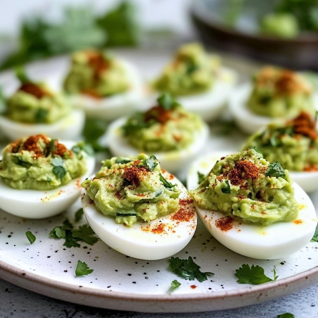 Guacamole Deviled Eggs