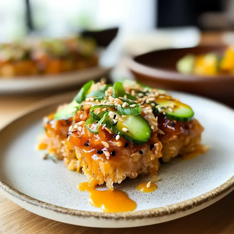 Spicy Tuna Rice Cakes (Viral Style) Recipe