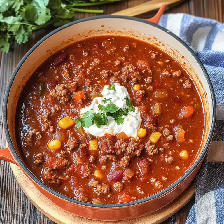 Beef Chili Recipe: Comfort in Every Bowl