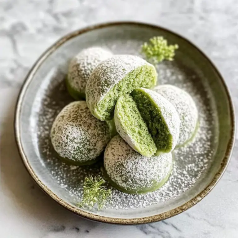 Matcha Mochi Ice Cream Balls Recipe