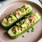 Avocado Tuna-Stuffed Cucumber Boats