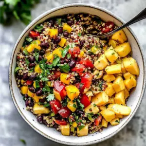 Tropical Quinoa Salad with Mango & Black Beans