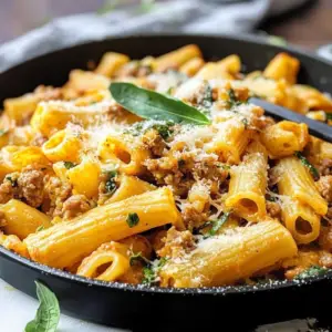 Baked Ziti with Sausage and Pumpkin Recipe