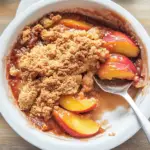 Baked Crumble Peach Dessert Recipe