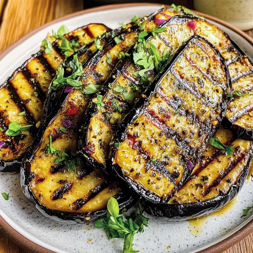 Grilled Eggplant with Herbs Recipe