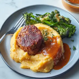 Mini Turkey Meatloaf with Sweet Potato Mash