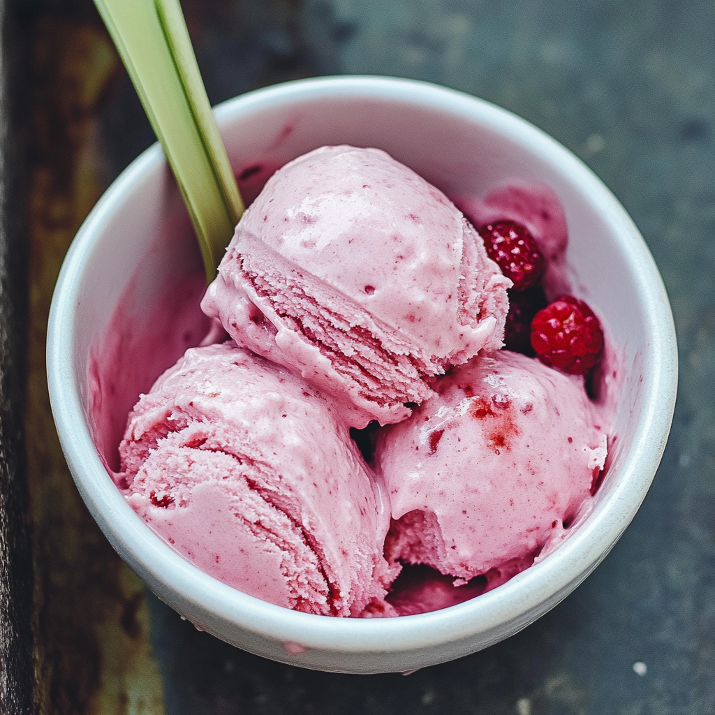 Rhubarb-Strawberry Frozen Yogurt Recipe