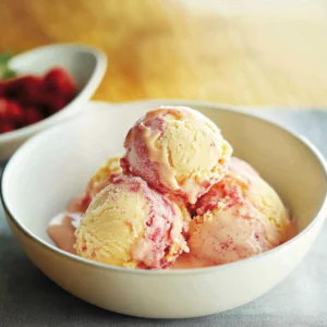 Peach Melba Ice Cream