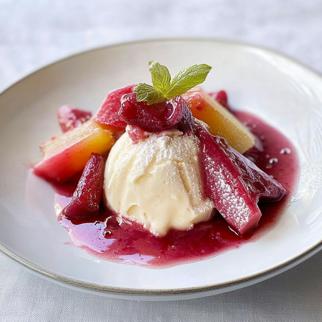 Rhubarb & Ginger Ice Cream Recipe