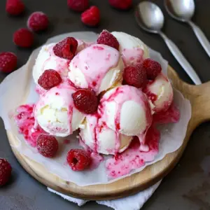 Raspberry Swirl Frozen Yogurt Recipe