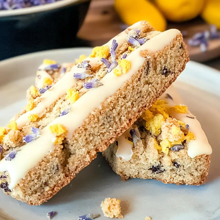 Lavender Biscotti Cookies