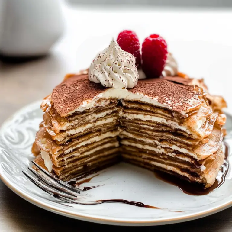 Tiramisu Crepe Cake Recipe