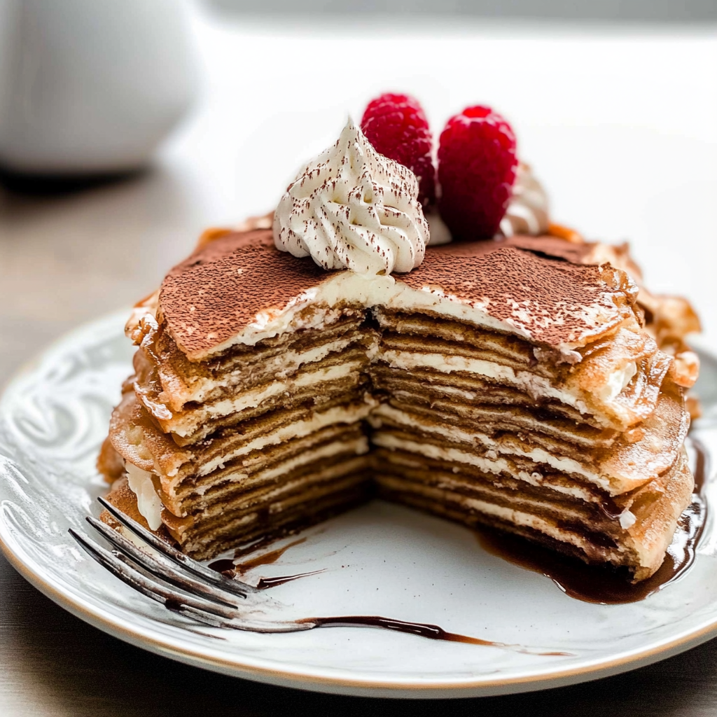 Tiramisu Crepe Cake Recipe
