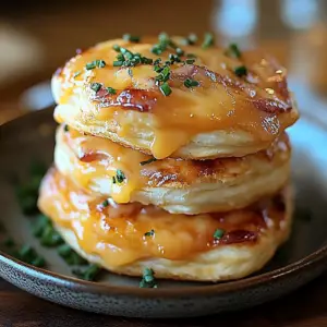 Ham and Cheese Butter Biscuits Recipe