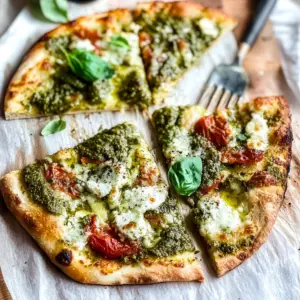 Pesto Flatbread Pizza Recipe