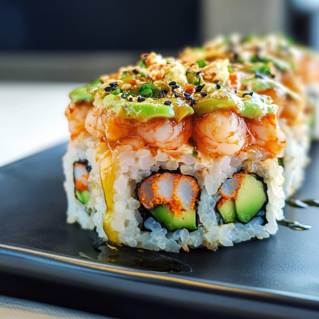 Spicy Shrimp Sushi Stacks Recipe