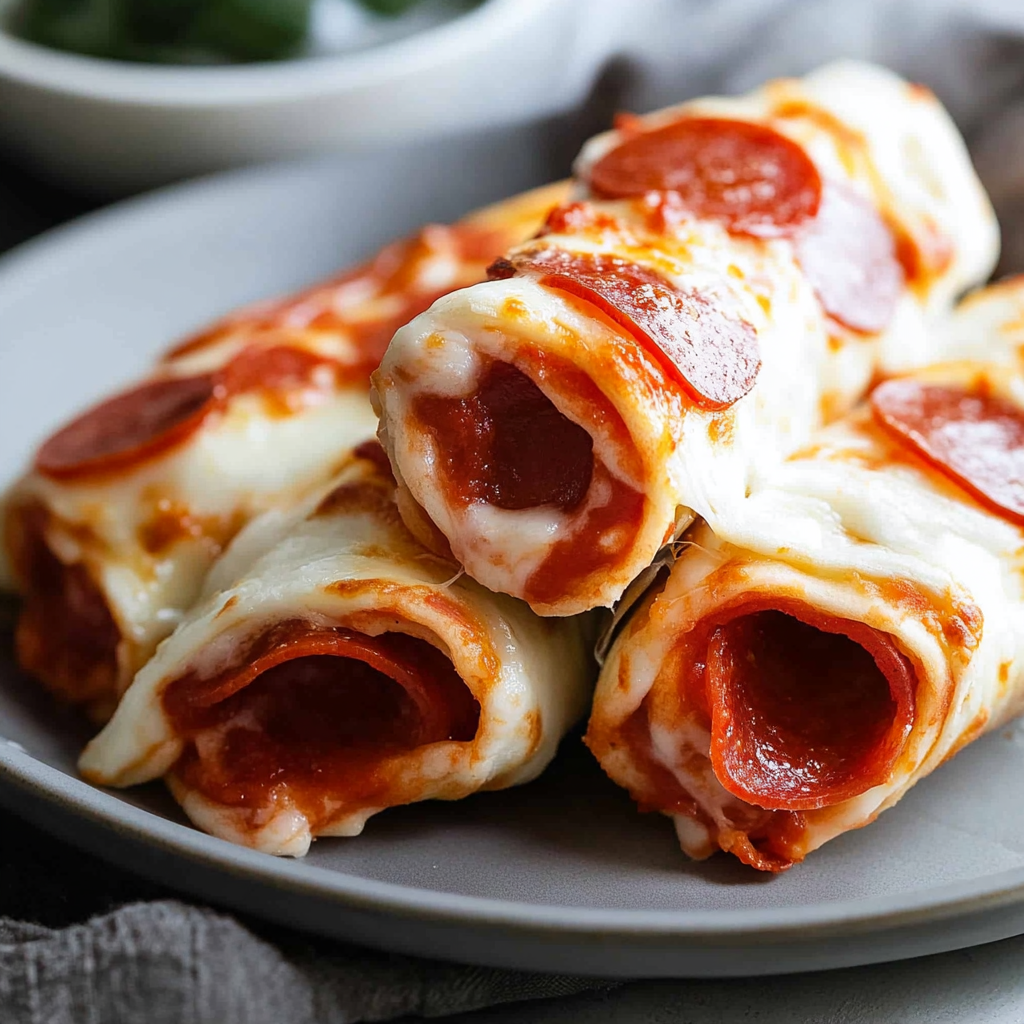 Cheesy Pepperoni Pizza Roll-Ups Recipe
