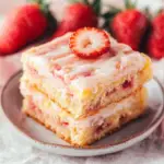 Strawberry Lemon Blondies Recipe