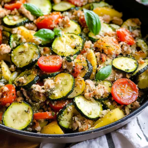 Ground Turkey and Zucchini Skillet Recipe