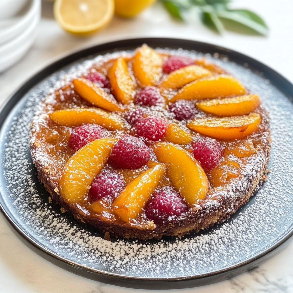 Peach Upside-Down Cake Recipe