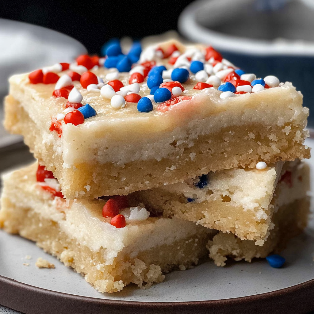 Delicious Fourth of July Cookie Bars