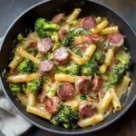 Creamy Kielbasa and Broccoli Skillet