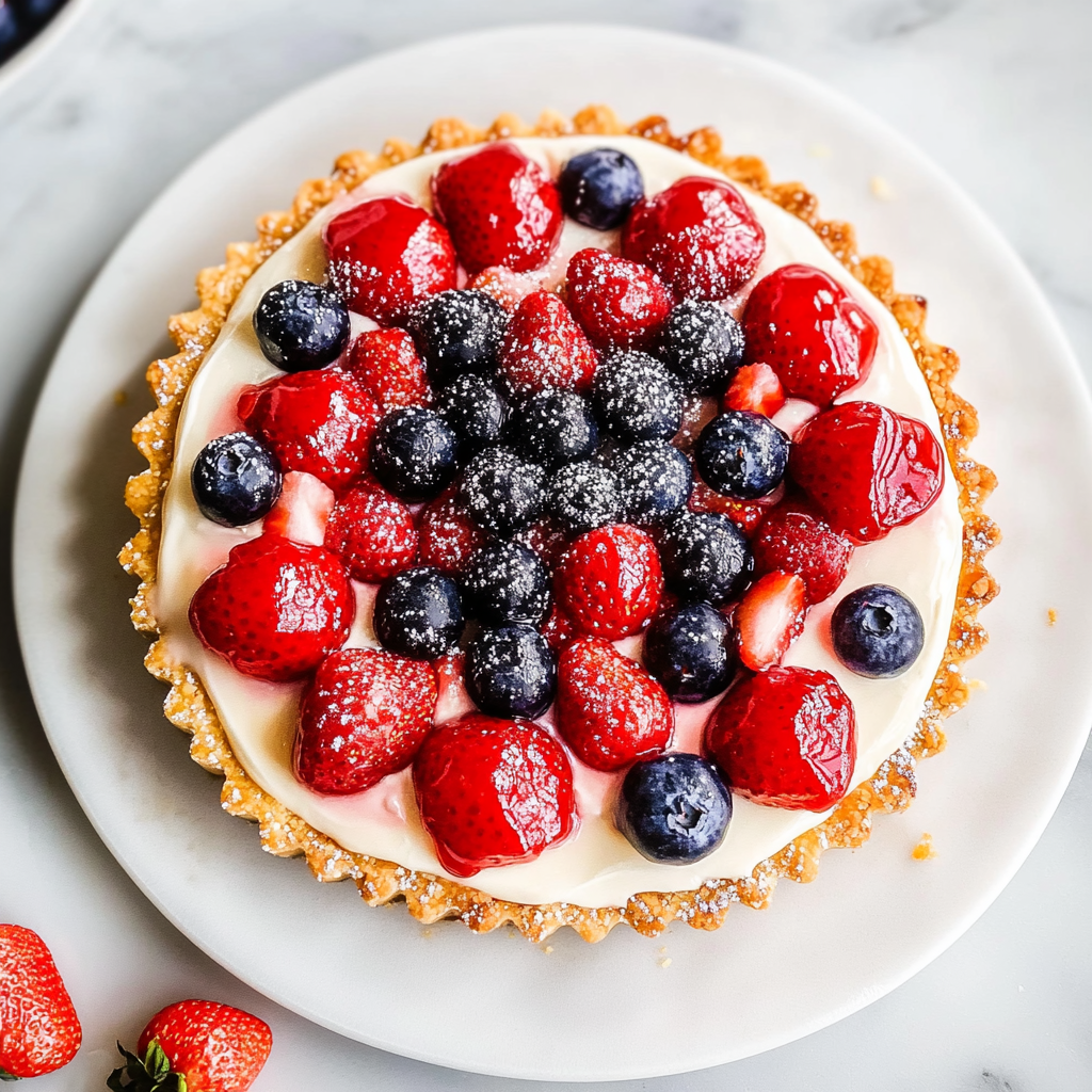No-Bake 4th of July Fruit Tartlets Recipe