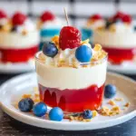Red, White, and Blue Jello Cups Recipe