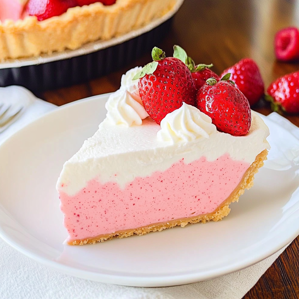 No-Bake 4th of July Jello Cream Pie