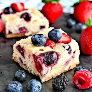 Strawberry and Blueberry Oreo Bars Recipe