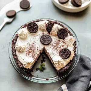 Oreo Cookie Crust Flag Pie Recipe