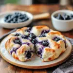 Fluffy Cottage Cheese Blueberry Cloud Bread