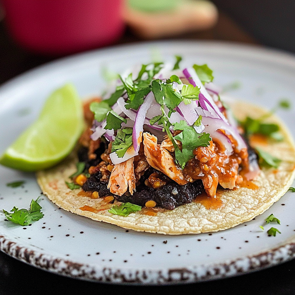 Rotisserie Chicken Blue Corn Tostadas Recipe