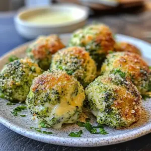 Baked Broccoli Cheese Balls Recipe