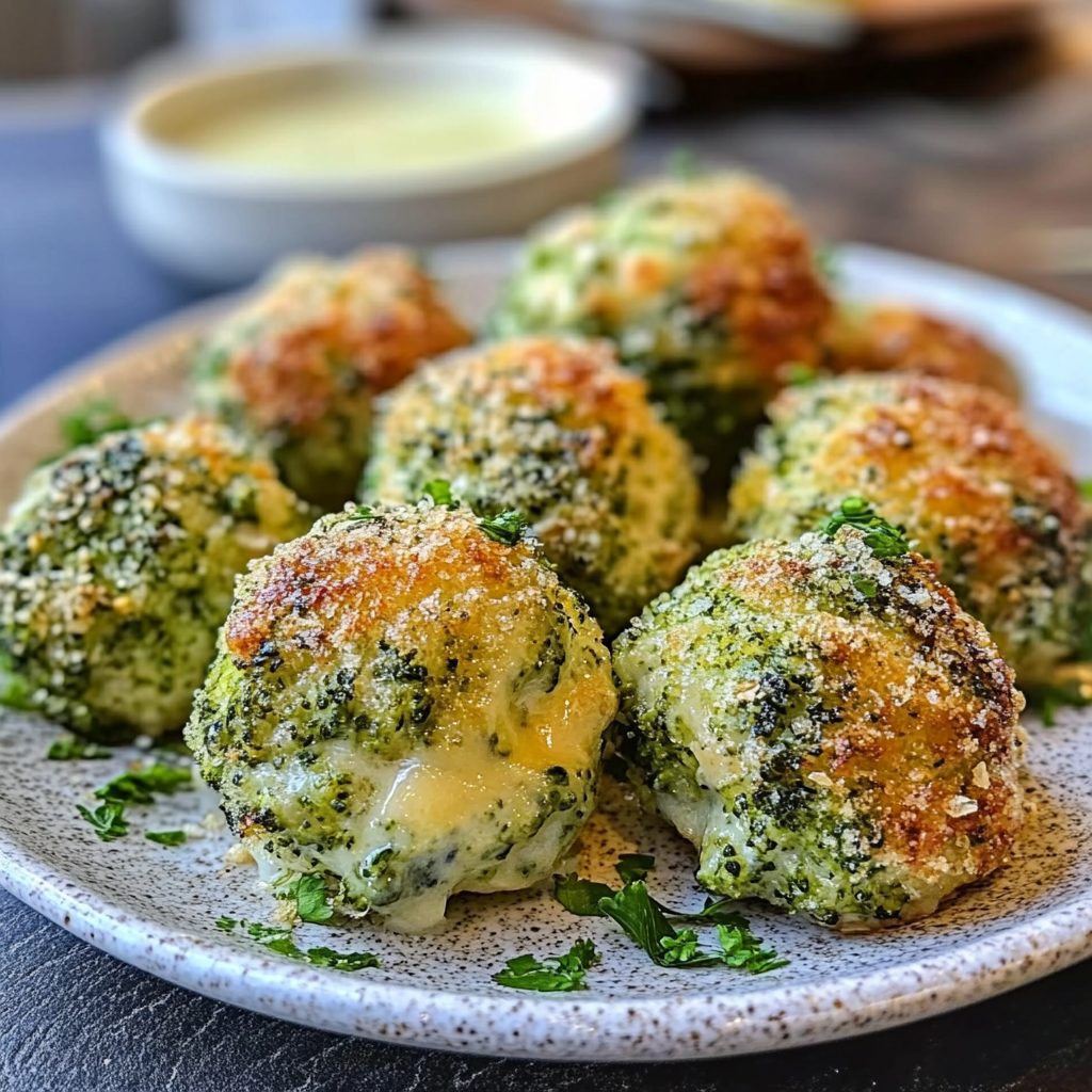 Baked Broccoli Cheese Balls Recipe