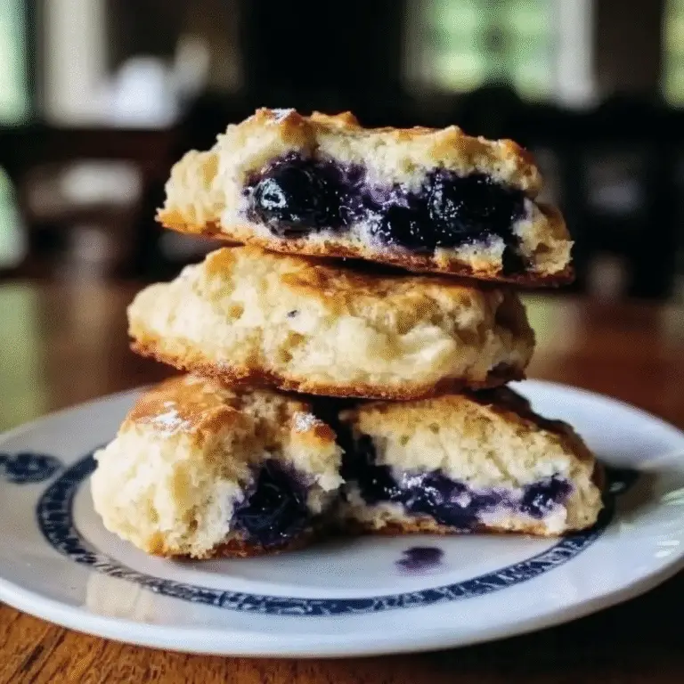 Blueberry Cinnamon Crunch Cathead Biscuits