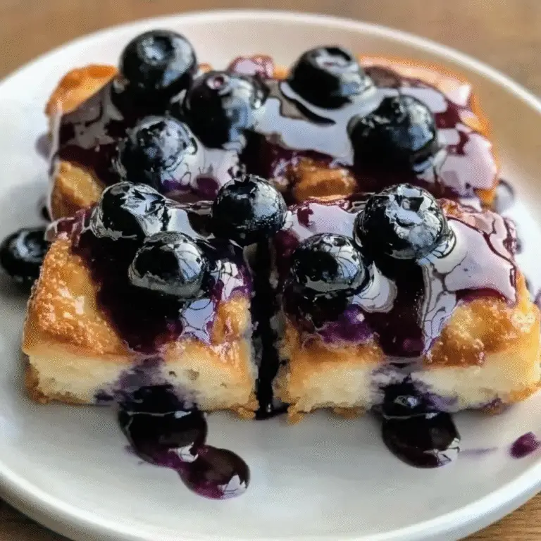 Glazed Blueberry Butter Swim Biscuits Recipe