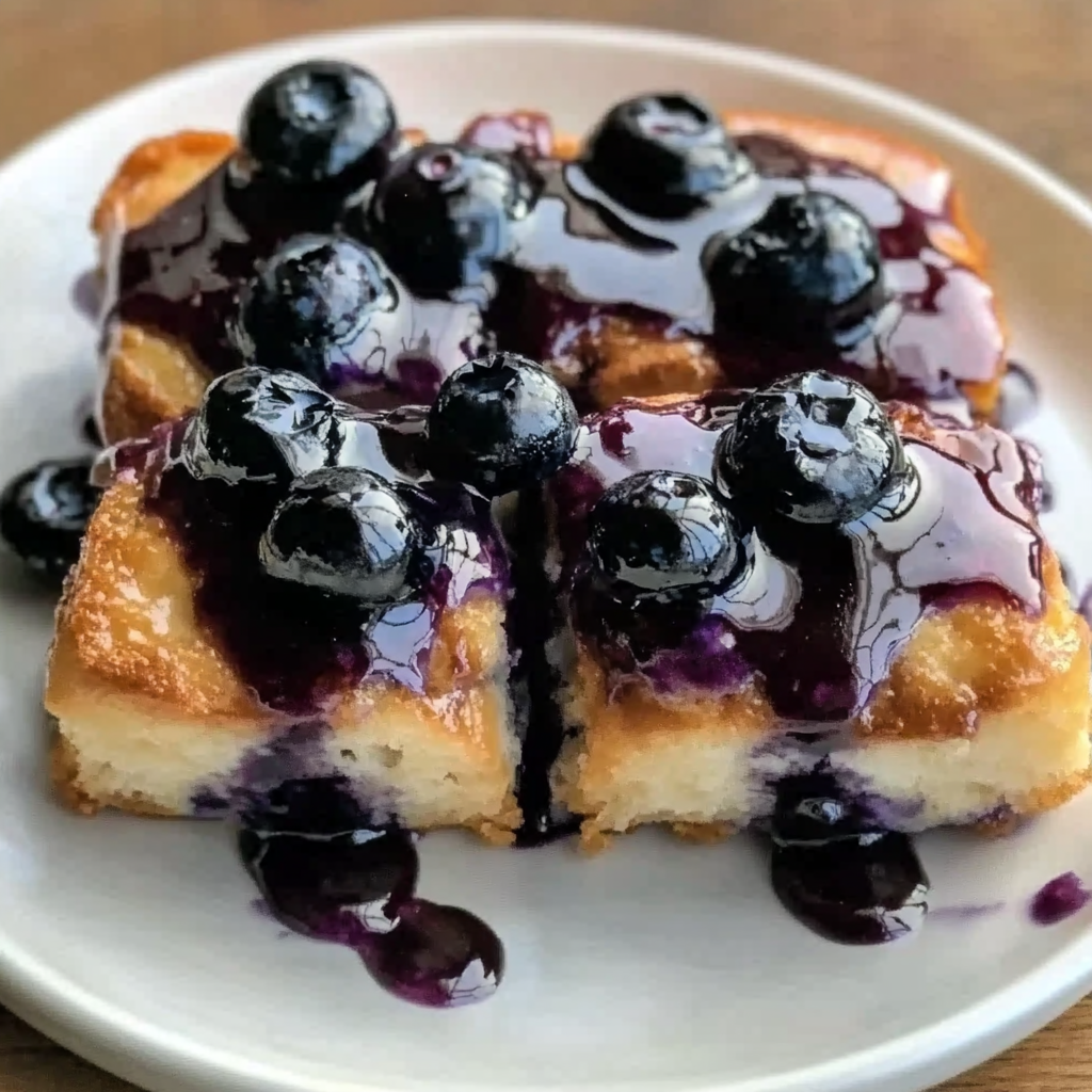 Glazed Blueberry Butter Swim Biscuits Recipe