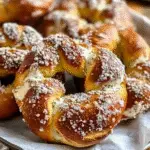 Soft Pretzels with Parmesan and Hard Cider Cheese
