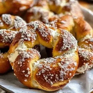 Soft Pretzels with Parmesan and Hard Cider Cheese
