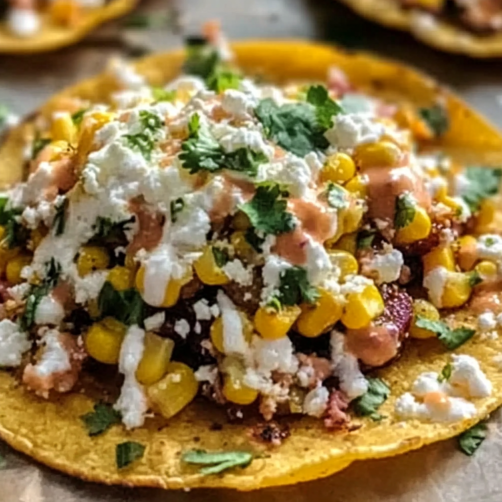 Mexican Street Corn Tostadas Recipe