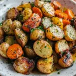 Garlic Herb Roasted Potatoes, Carrots & Zucchini