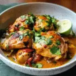 Coconut Milk-Braised Chicken with Harissa