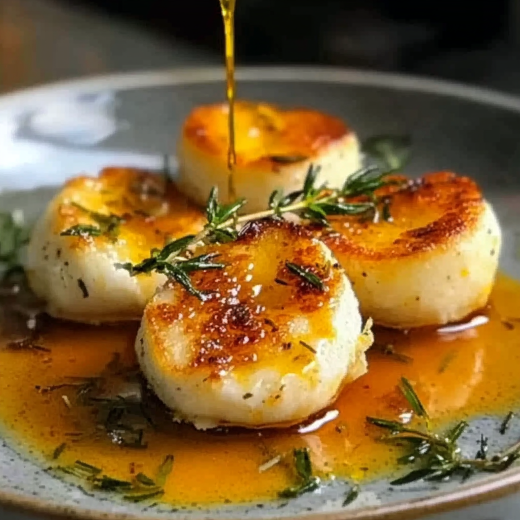 Fried Goat Cheese with Tarragon and Honey