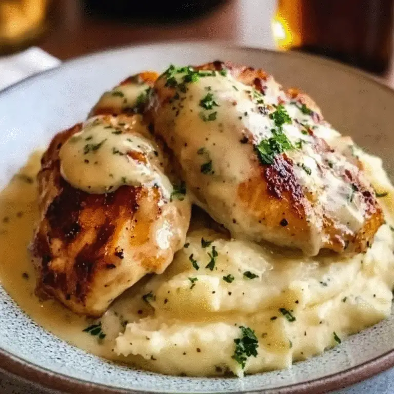 Creamy Dijon Chicken with Mashed Potatoes Recipe Bliss