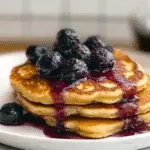Ricotta Pancakes with Salted Blueberry Butter Recipe