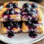 Glazed Blueberry Butter Swim Biscuits Recipe